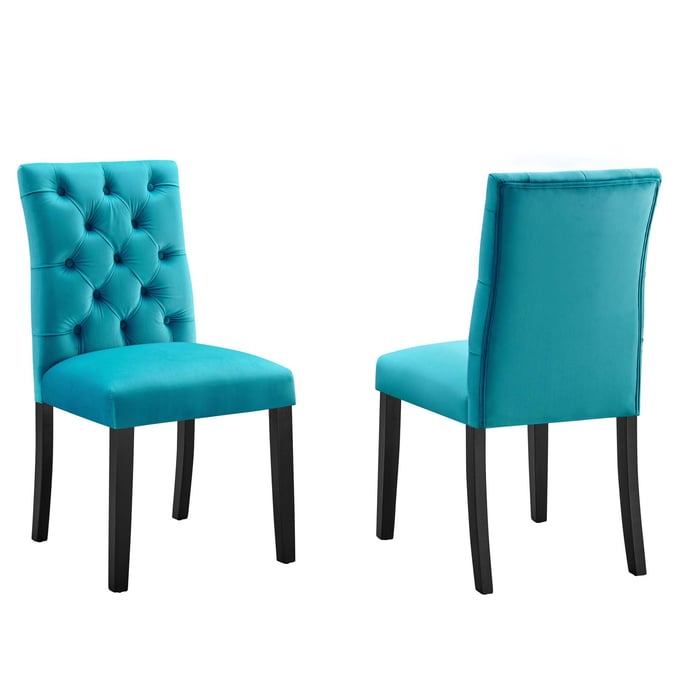 2 Modway Furniture Duchess Blue Dining Chairs EEI-5011-BLU