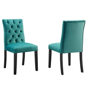 2 Modway Furniture Duchess Teal Dining Chairs