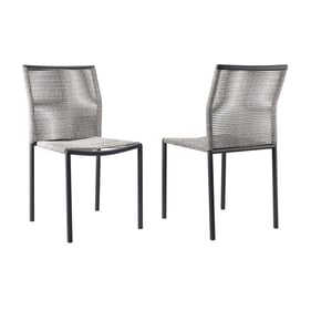 2 Modway Furniture Serenity Light Gray Outdoor Patio Chairs