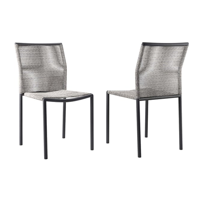 2 Modway Furniture Serenity Light Gray Outdoor Patio Chairs EEI-5032-LGR