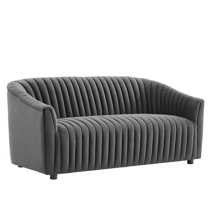 Modway Furniture Announce Charcoal Tufted Loveseat EEI-5054-CHA