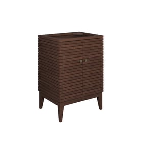 Modway Furniture Ledger Walnut 24 Inch Bathroom Vanity Cabinet