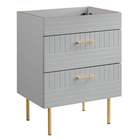 Modway Furniture Daybreak Light Gray 24 Inch Bathroom Vanity Cabinet