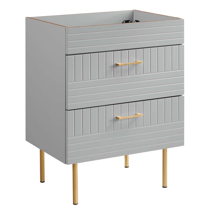 Modway Furniture Daybreak Light Gray 24 Inch Bathroom Vanity Cabinet EEI-5106-LGR