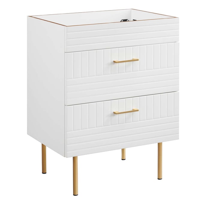 Modway Furniture Daybreak White 24 Inch Bathroom Vanity Cabinet EEI-5106-WHI