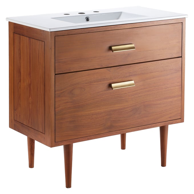 Modway Furniture Cassia Natural White 36 Inch Bathroom Vanity EEI-5109-NAT-WHI