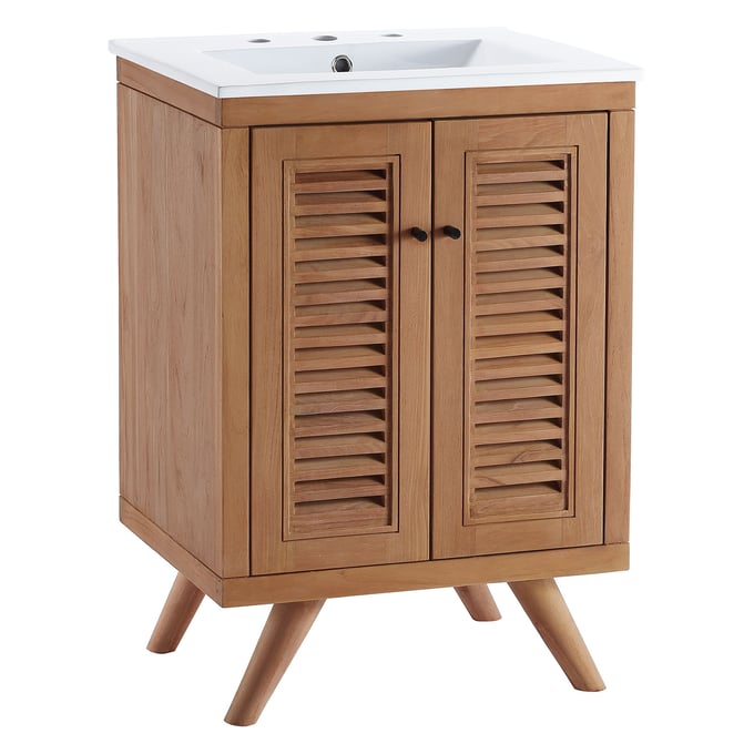 Modway Furniture Birdie Natural White 24 Inch Bathroom Vanity EEI-5112-NAT-WHI