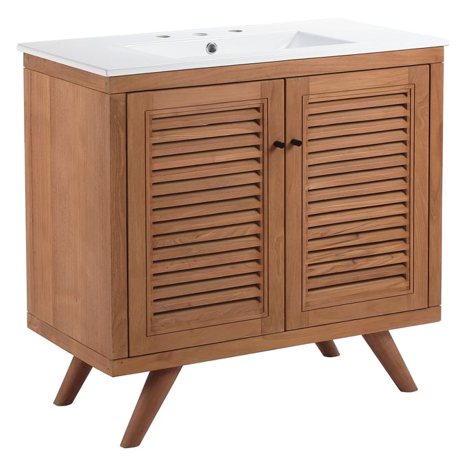 Modway Furniture Birdie Natural White 36 Inch Bathroom Vanity EEI-5113-NAT-WHI