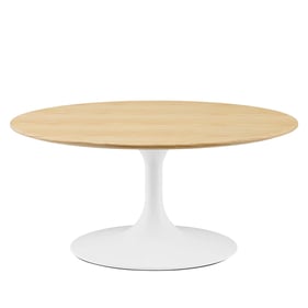 Modway Furniture Lippa White Natural 36 Inch Coffee Table