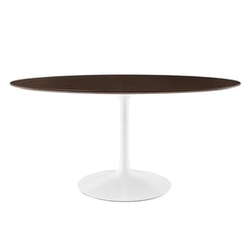 Modway Furniture Lippa White Cherry 60 Inch Oval Dining Table