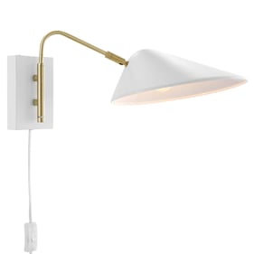 Modway Furniture Journey White 7 Inch Swing Arm Wall Sconce