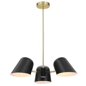 Modway Furniture Briana Black 3 Light Pendant