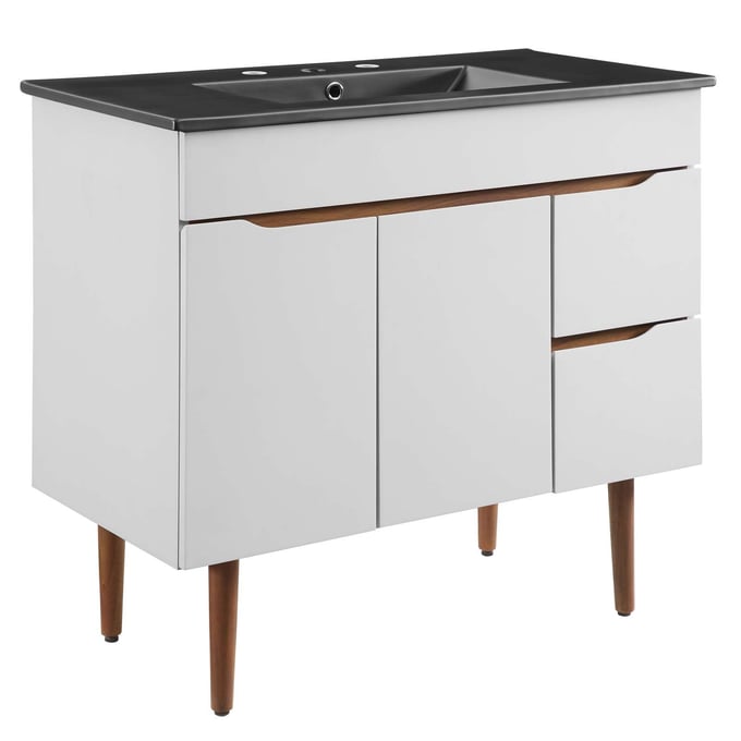 Modway Furniture Harvest Gray Black 36 Inch Bathroom Vanity EEI-5392-GRY-BLK