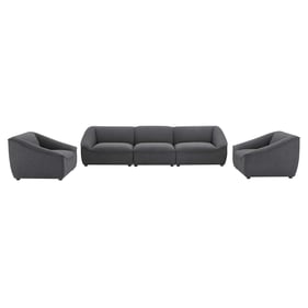 Modway Furniture Comprise Charcoal 5pc Living Room Set