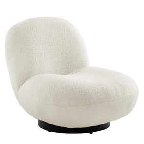 Modway Furniture Kindred Black Ivory Swivel Chair