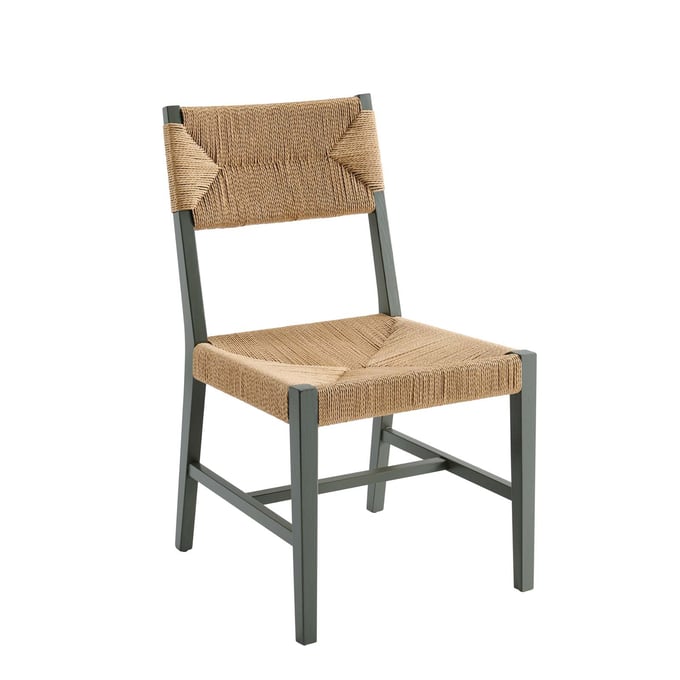 Modway Furniture Bodie Light Gray Natural Wood Dining Chair EEI-5489-LGR-NAT