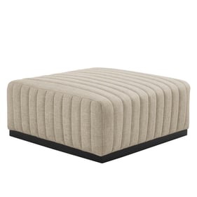 Modway Furniture Conjure Black Beige Ottoman