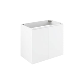 Modway Furniture Vitality White 30 Inch Wall Mount Bathroom Vanity