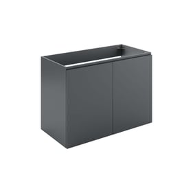 Modway Furniture Bryn Gray 36 Inch Wall Mount Bathroom Vanity