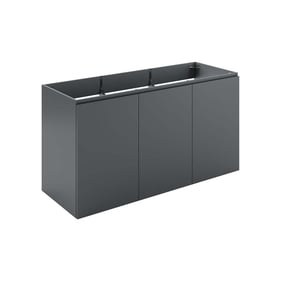 Modway Furniture Bryn Gray 48 Inch Wall Mount Bathroom Vanity