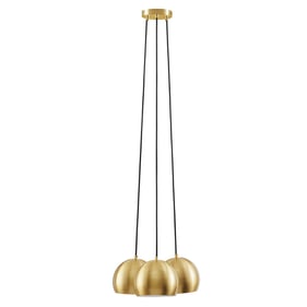 Modway Furniture Chalice Satin Brass 3 Light Pendant