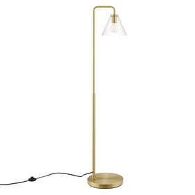 Modway Furniture Element Satin Brass Floor Lamp