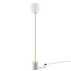 Modway Furniture Logic White Terrazzo Floor Lamp