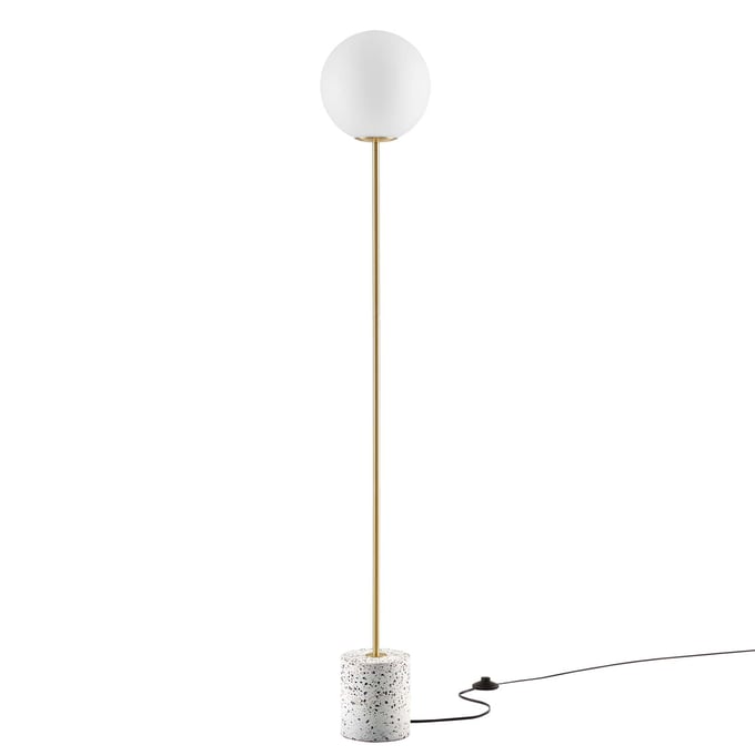 Modway Furniture Logic White Terrazzo Floor Lamp EEI-5626-WHI