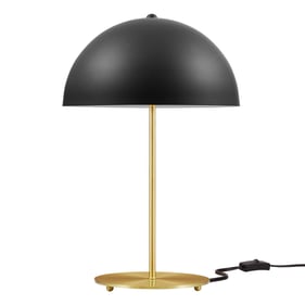 Modway Furniture Ideal Black Satin Brass Table Lamp