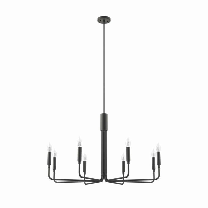 Modway Furniture Rekindle Black 8 Light Chandelier EEI-5636-BLK