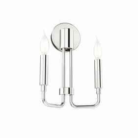 Modway Furniture Rekindle Polished Nickel 2 Light Wall Sconce