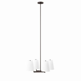 Modway Furniture Mercer White Bronze 4 Light Pendant Light