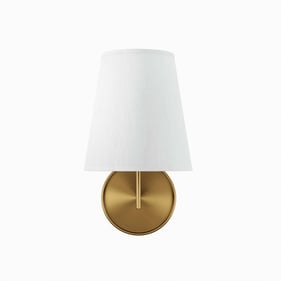 Modway Furniture Surround White Satin Brass Wall Sconce