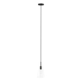 Modway Furniture Beacon Clear Black 1 Light Pendant Light