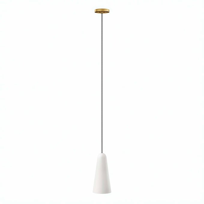 Modway Furniture Beacon Opal Satin Brass 1 Light Pendant Light EEI-5644-OPA-SBR