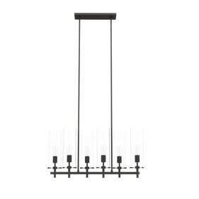 Modway Furniture Skylark Black 6 Light Chandelier