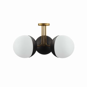 Modway Furniture Stellar Satin Brass 3 Light Semi Flush Ceiling Light