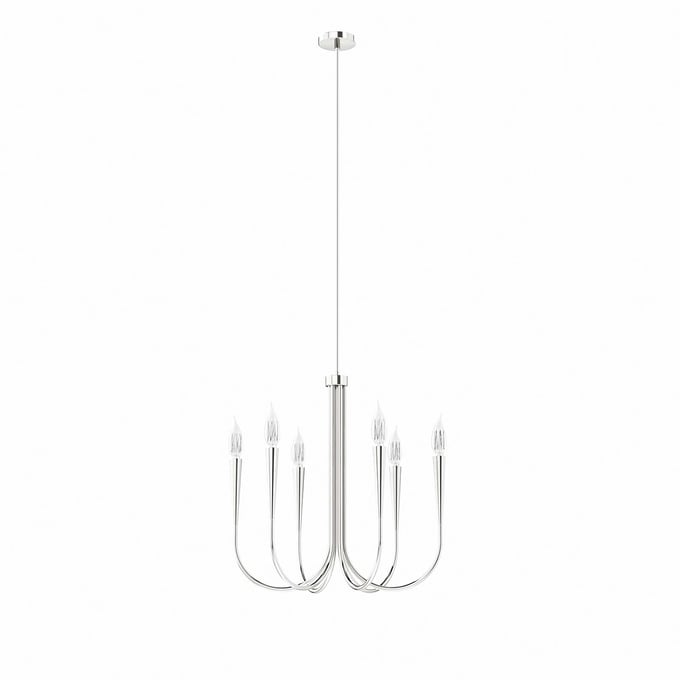 Modway Furniture Penrose Polished Nickel 6 Light Chandelier EEI-5661-PON