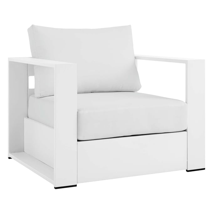 Modway Furniture Tahoe White Outdoor Patio Armchair EEI-5675-WHI-WHI