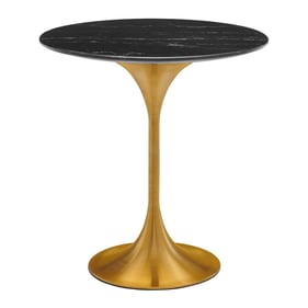 Modway Furniture Lippa Gold Black 20 Inch Round Side Table