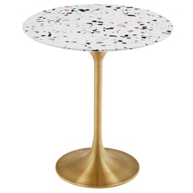 Modway Furniture Lippa Gold Terrazzo 20 Inch Round Side Table