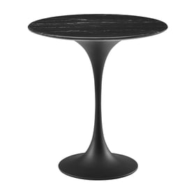 Modway Furniture Lippa Black 20 Inch Round Side Table