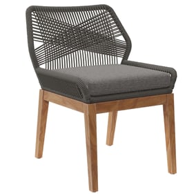 Modway Furniture Wellspring Gray Graphite Outdoor Patio Dining Chair