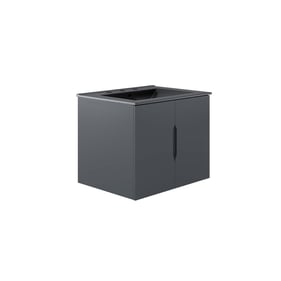 Modway Furniture Vitality Gray Black 24 Inch Bathroom Vanity