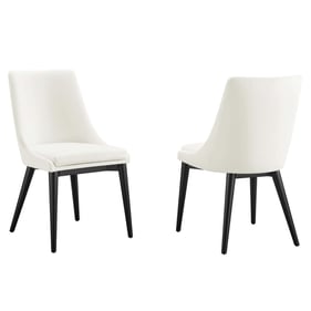 2 Modway Furniture Viscount White Dining Chairs