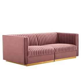 Modway Furniture Sanguine Dusty Rose Sectional Loveseat