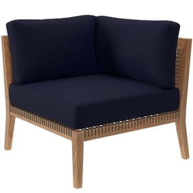 Modway Furniture Clearwater Gray Navy Outdoor Patio Corner Chair