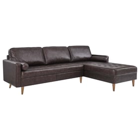 Modway Furniture Valour Brown 98 Inch Sectional Sofa