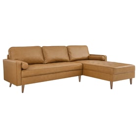 Modway Furniture Valour Tan 98 Inch Sectional Sofa