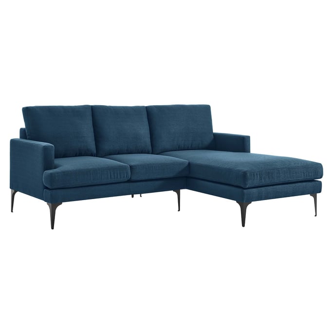 Modway Furniture Evermore Azure Right Facing Sectional EEI-6012-AZU